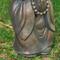 Glitzhome® 16.5" Faux Bronze Little Buddha Monk Garden Statue